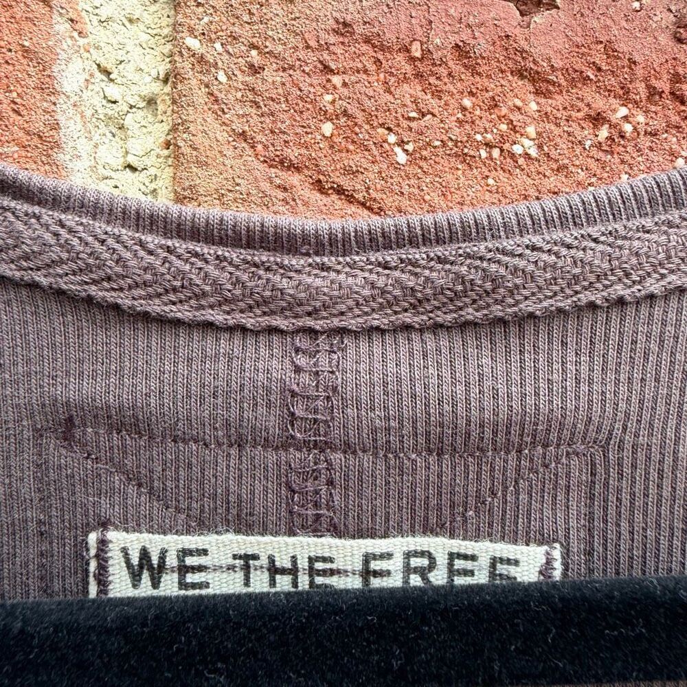 Free People X We The Free Neria V-Neck Tank Top brown Womens M NEW - Picture 7 of 9